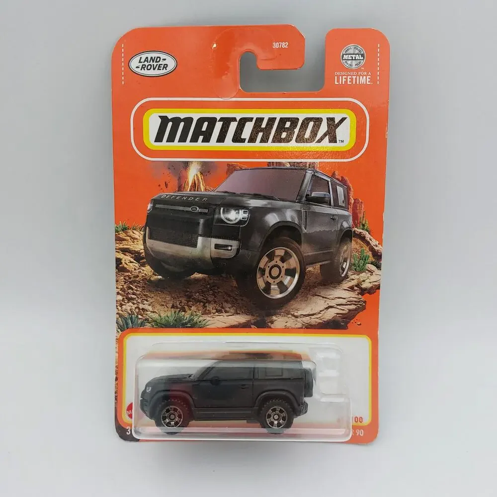 Matchbox 2020 Land Rover Defender 90 Matte Black Diecast Car 1:64 Scale #61/100